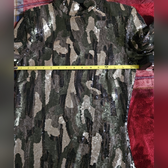 ZARA Camo Sequin Dress - Picture 15 of 15